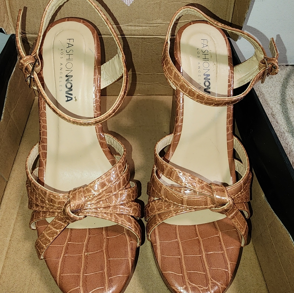 Tan wedges